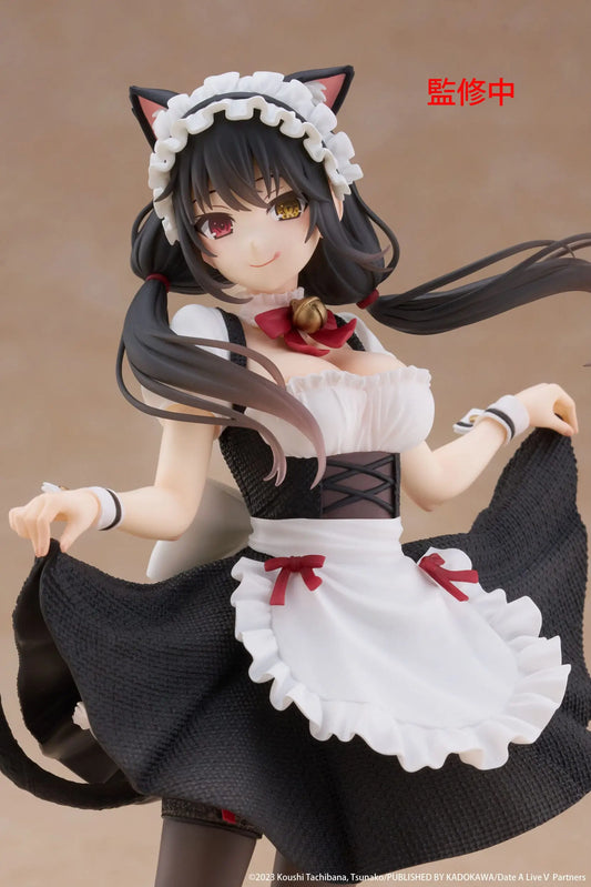 Date A Live Coreful PVC Statue Kurumi Tokisaki Cat Ear Maid Ver. 18 cm - AniMuchuu