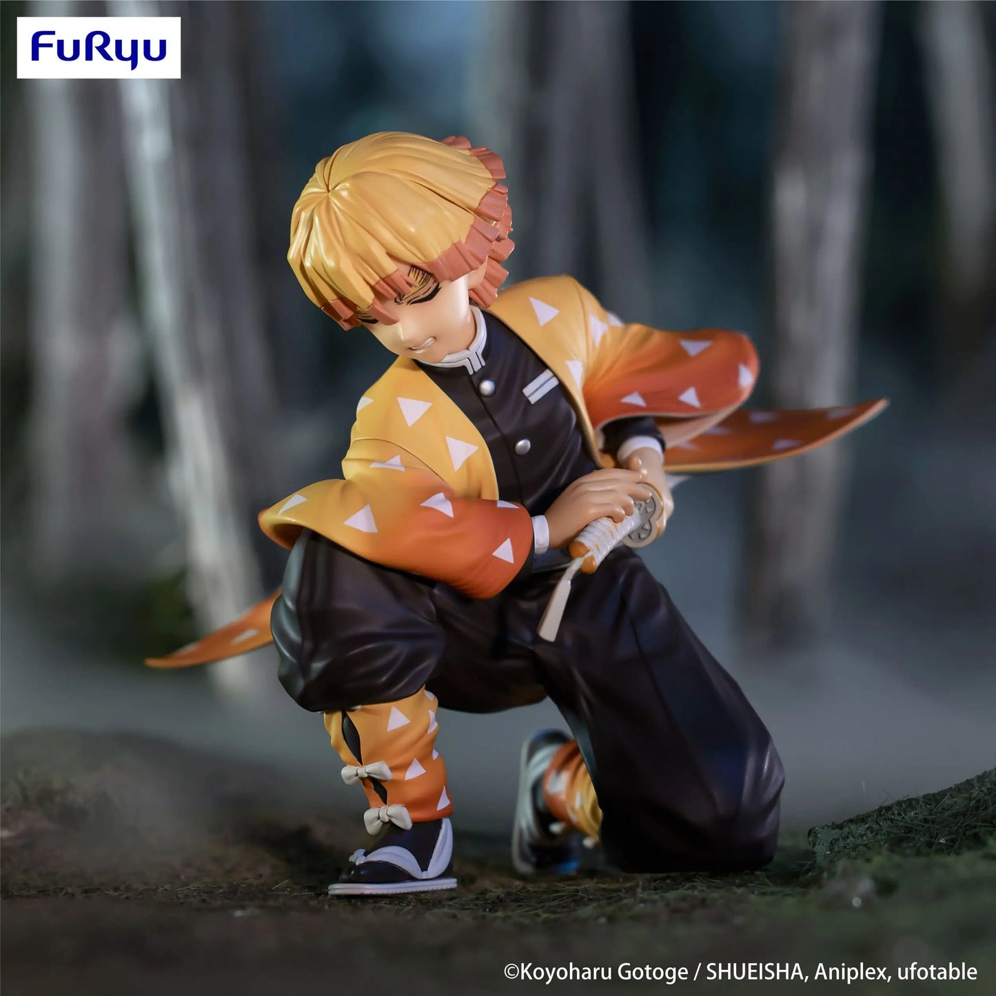 Demon Slayer Noodle Stopper PVC Statue Agatsuma Zenitsu 10 cm - AniMuchuu