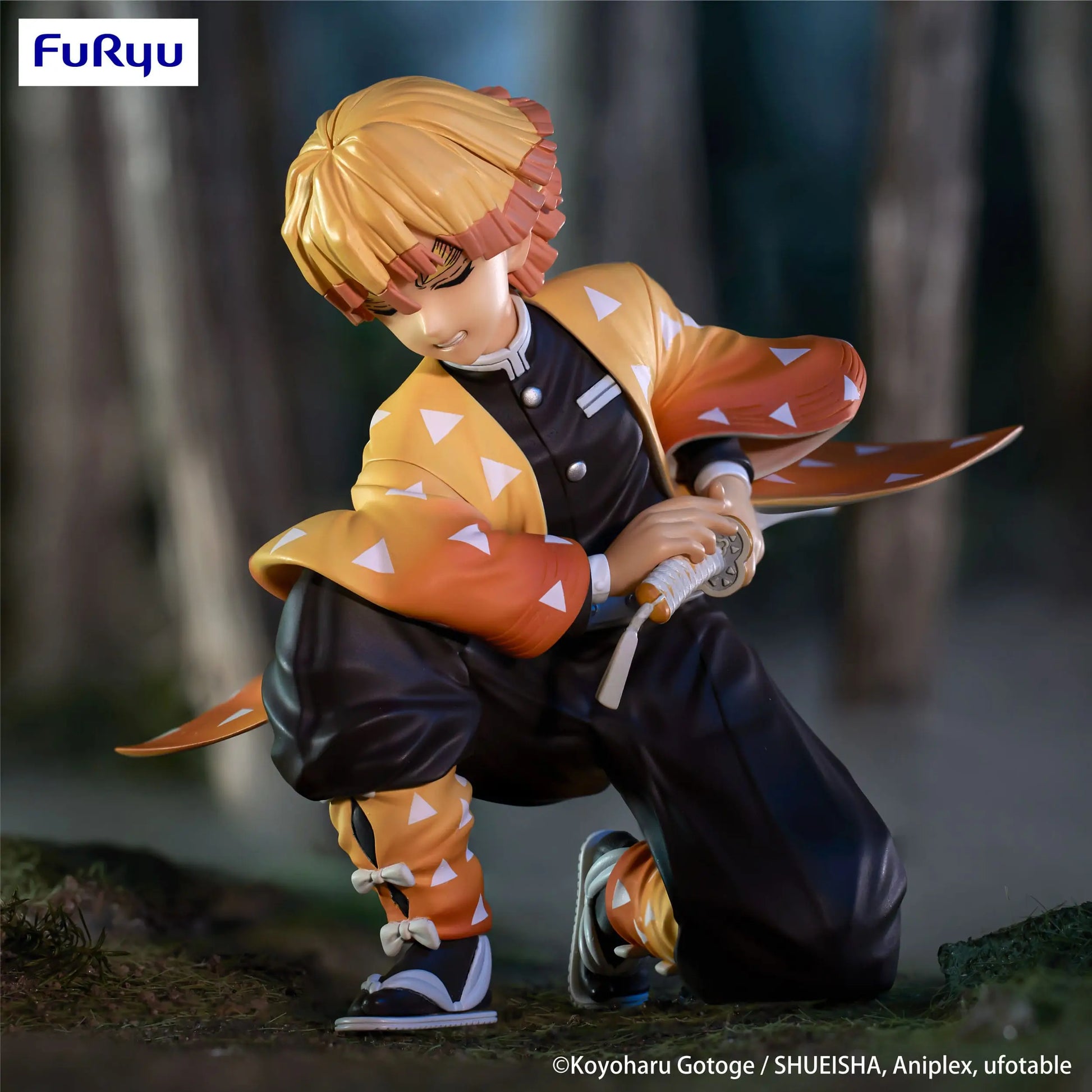 Demon Slayer Noodle Stopper PVC Statue Agatsuma Zenitsu 10 cm - AniMuchuu