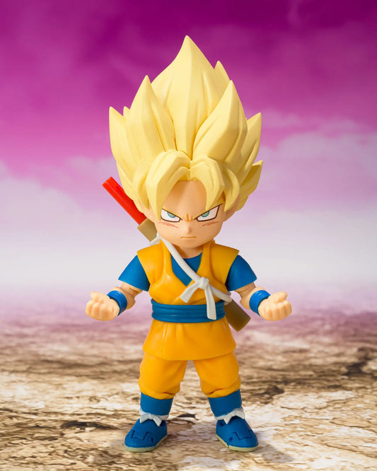 Dragon Ball S.H.Figuarts Action Figure Super Saiyan Son Goku (mini) Daima 8 cm - AniMuchuu