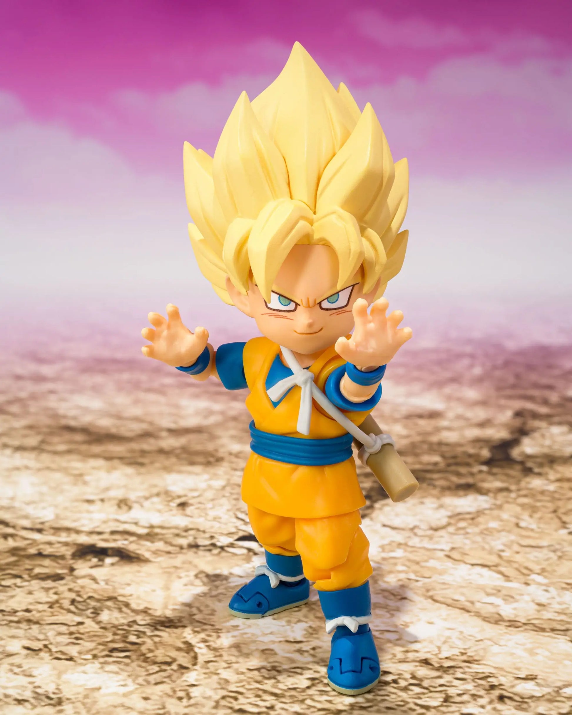 Dragon Ball S.H.Figuarts Action Figure Super Saiyan Son Goku (mini) Daima 8 cm - AniMuchuu