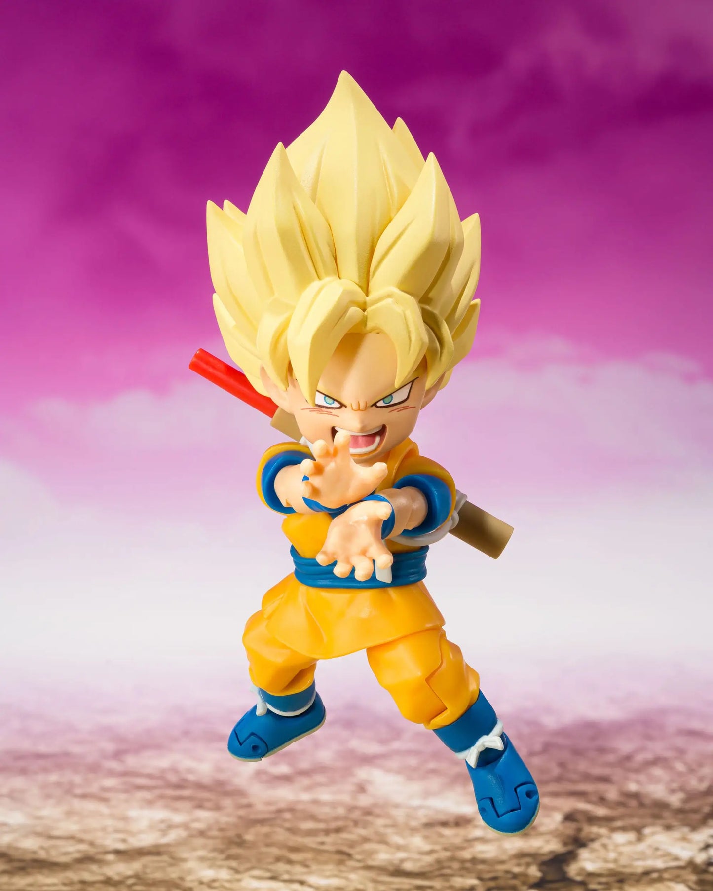Dragon Ball S.H.Figuarts Action Figure Super Saiyan Son Goku (mini) Daima 8 cm - AniMuchuu