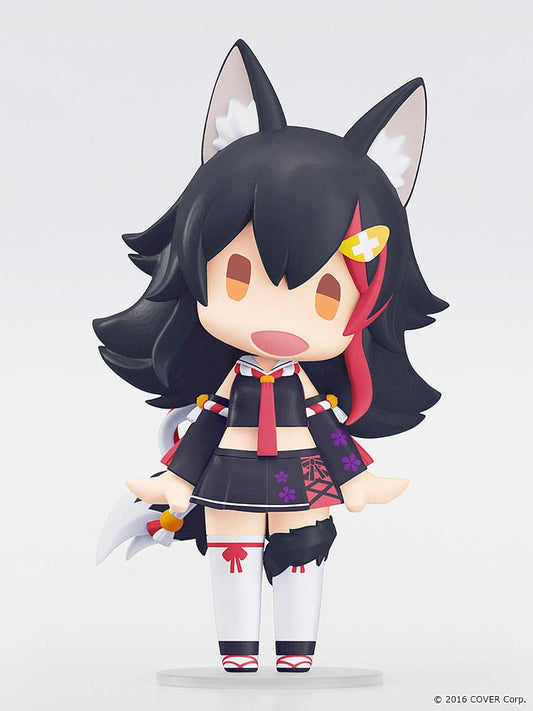 Hololive Production HELLO! GOOD SMILE Figure Ookami Mio 10 cm - AniMuchuu