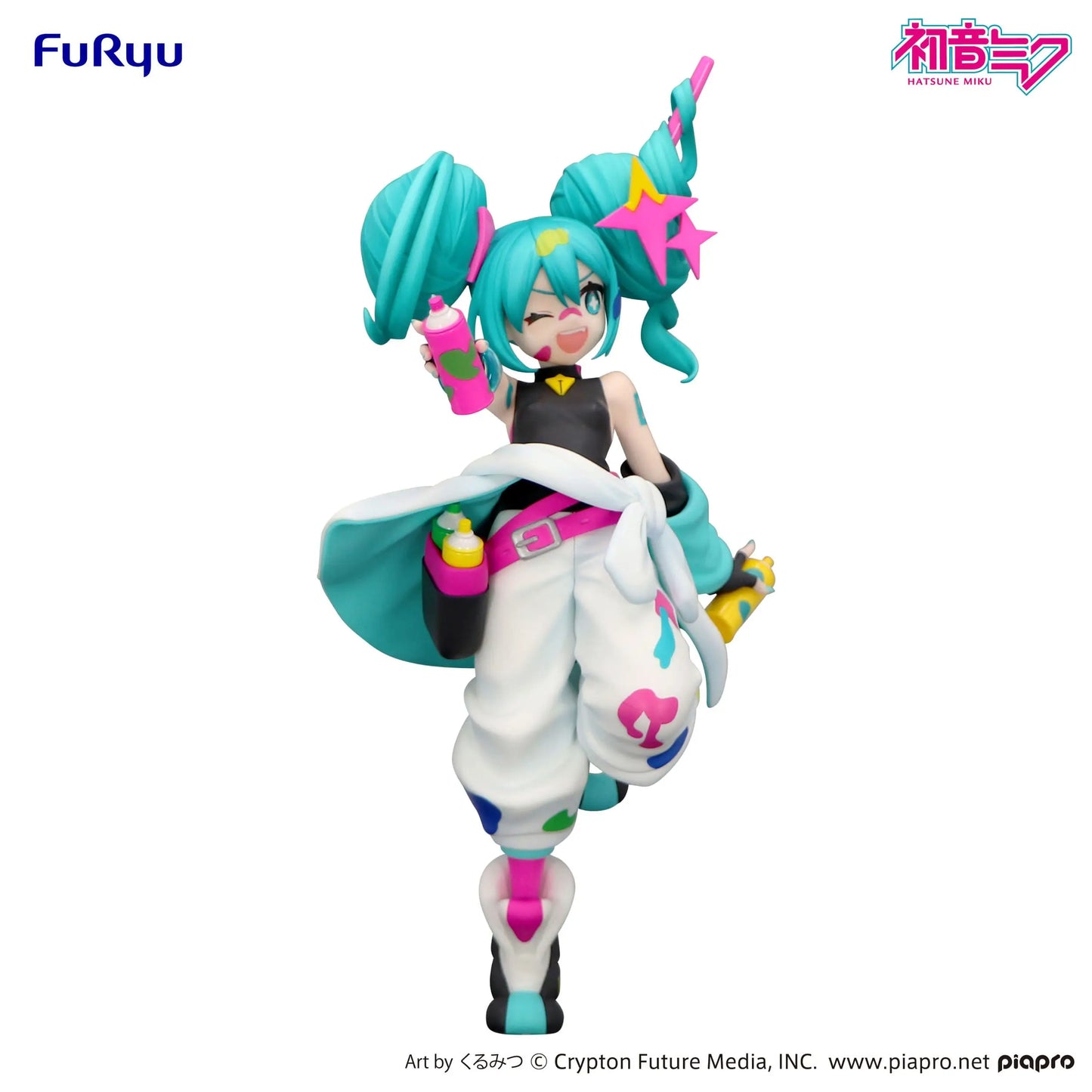 Hatsune Miku Trio-Try-iT PVC Statue Miku Paint Girl 19 cm - AniMuchuu