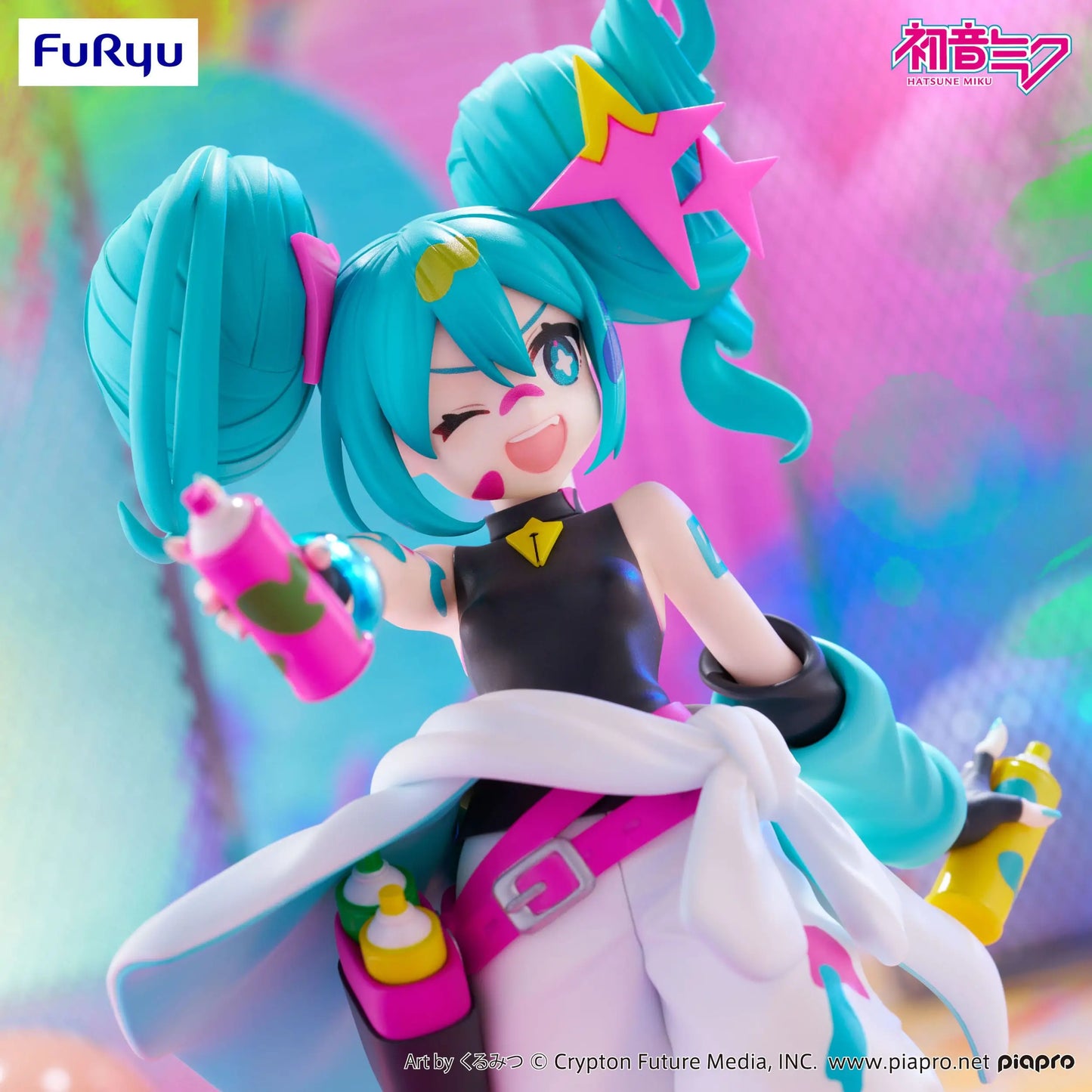 Hatsune Miku Trio-Try-iT PVC Statue Miku Paint Girl 19 cm - AniMuchuu
