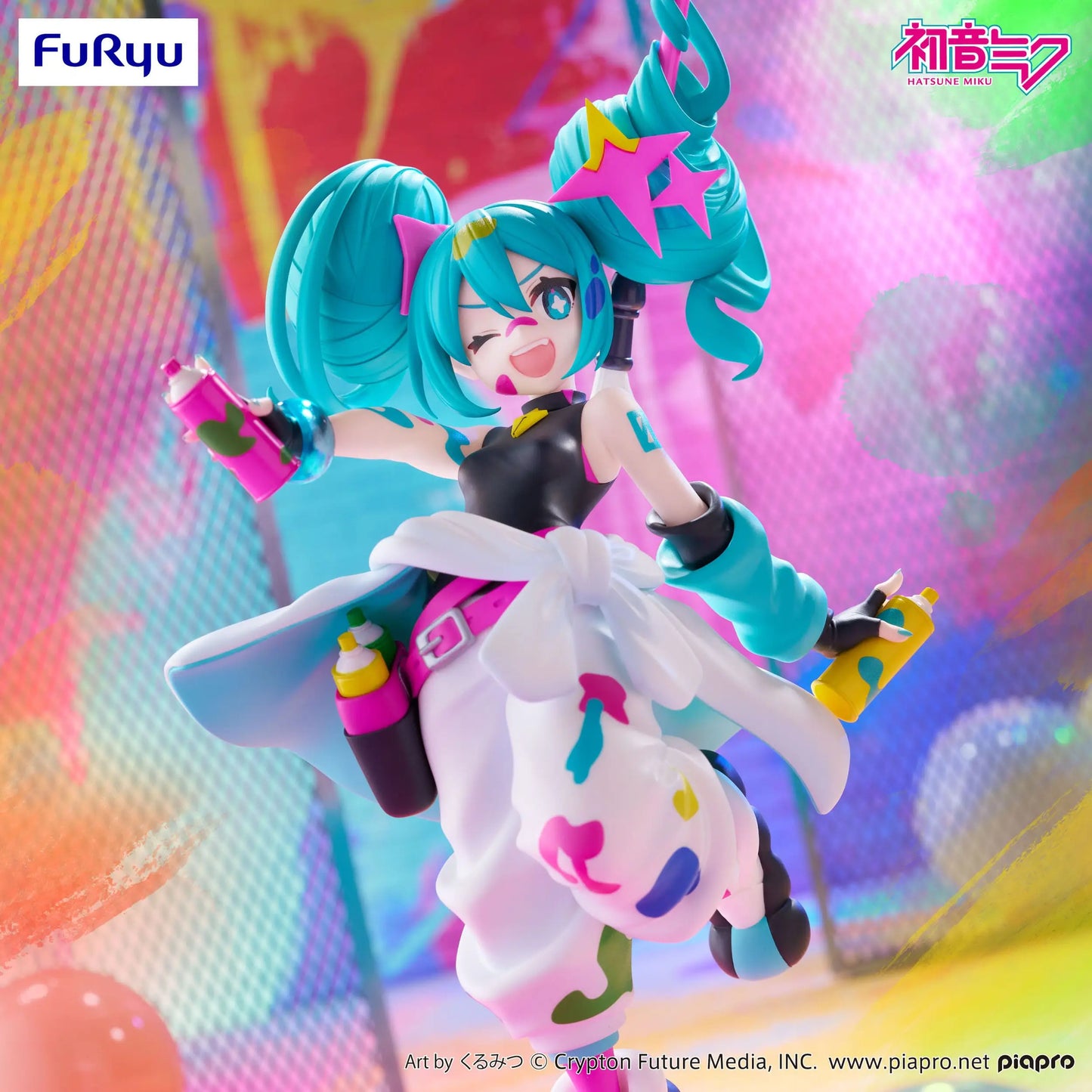 Hatsune Miku Trio-Try-iT PVC Statue Miku Paint Girl 19 cm - AniMuchuu