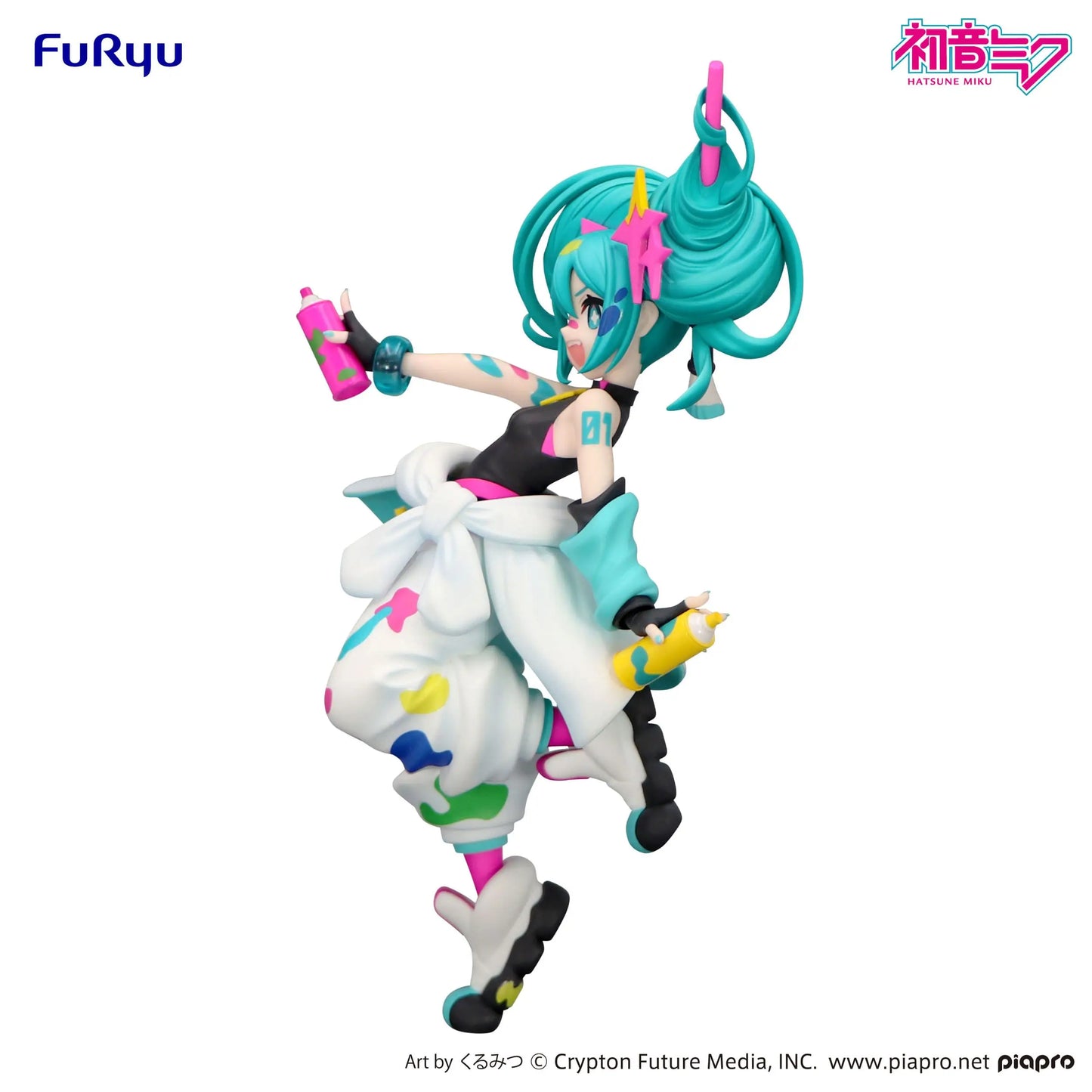 Hatsune Miku Trio-Try-iT PVC Statue Miku Paint Girl 19 cm - AniMuchuu