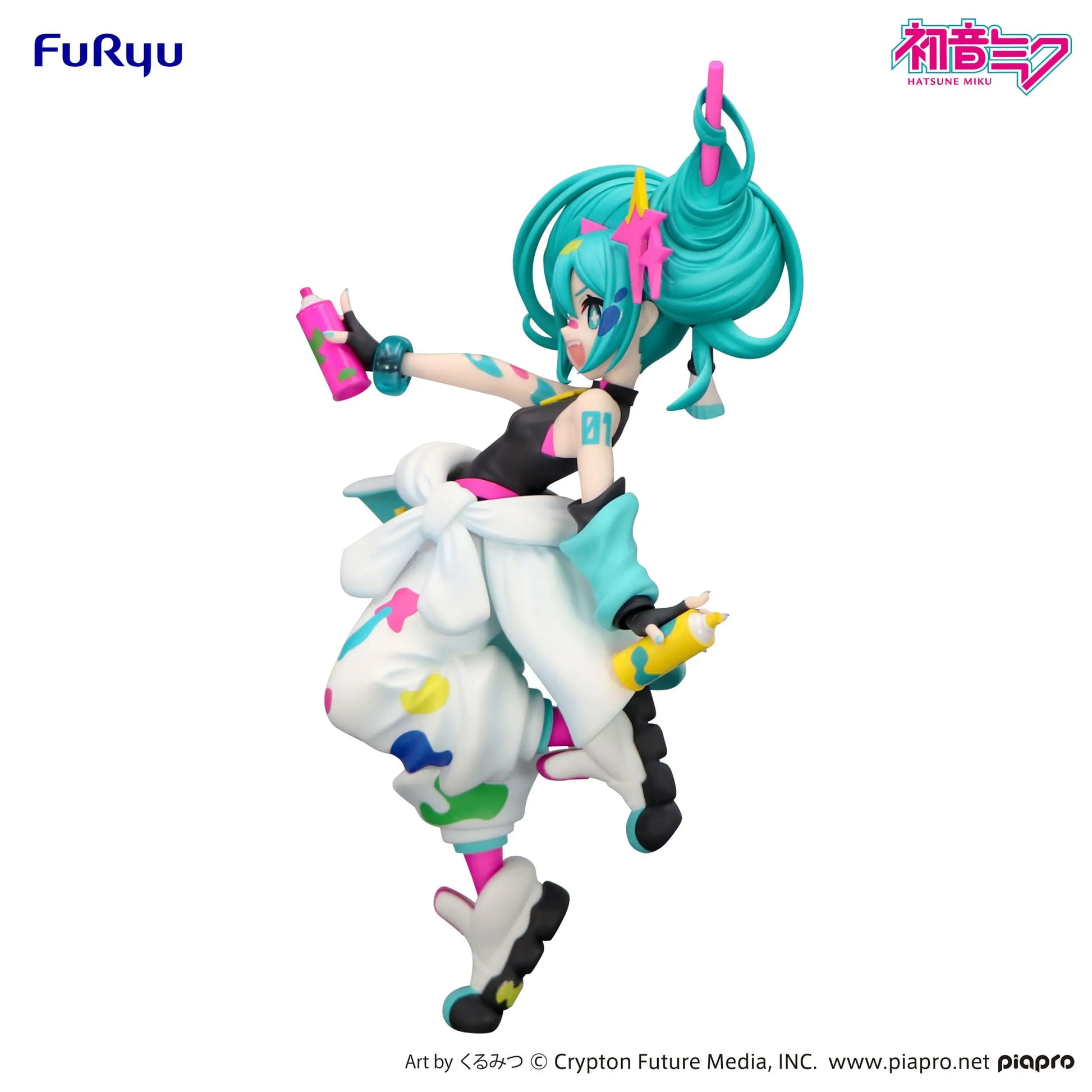 Hatsune Miku Trio-Try-iT PVC Statue Miku Paint Girl 19 cm - AniMuchuu