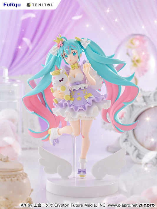 Hatsune Miku Yumekawa Princess Lavender Ver. Tenitol PVC Statue 21 cm - AniMuchuu