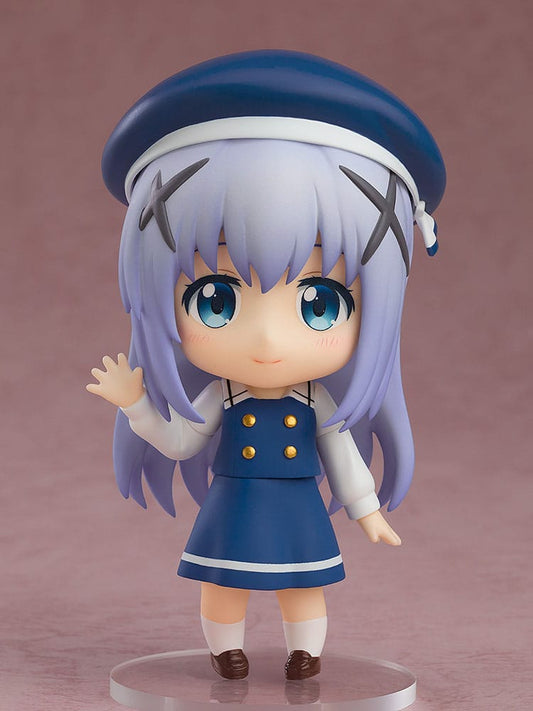 Is the Order a Rabbit Nendoroid Figurine Chino: Winter Uniform Ver. 10 cm - AniMuchuu