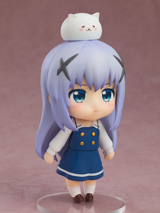 Is the Order a Rabbit Nendoroid Figurine Chino: Winter Uniform Ver. 10 cm - AniMuchuu