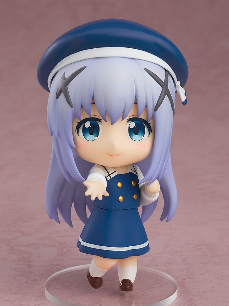 Is the Order a Rabbit Nendoroid Figurine Chino: Winter Uniform Ver. 10 cm - AniMuchuu