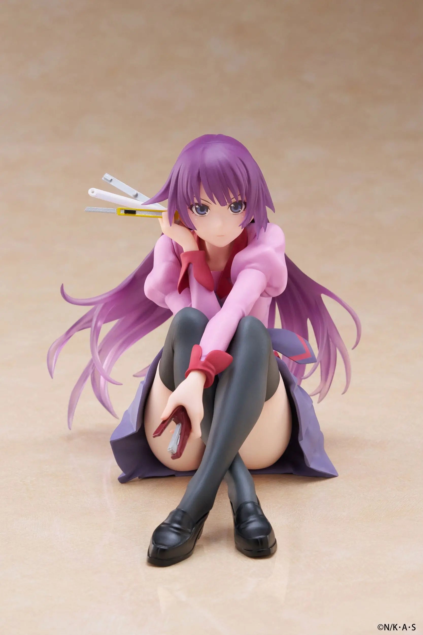 Monogatari PVC Statue Desktop Cute Figure Hitagi Senjougahara 13 cm - AniMuchuu