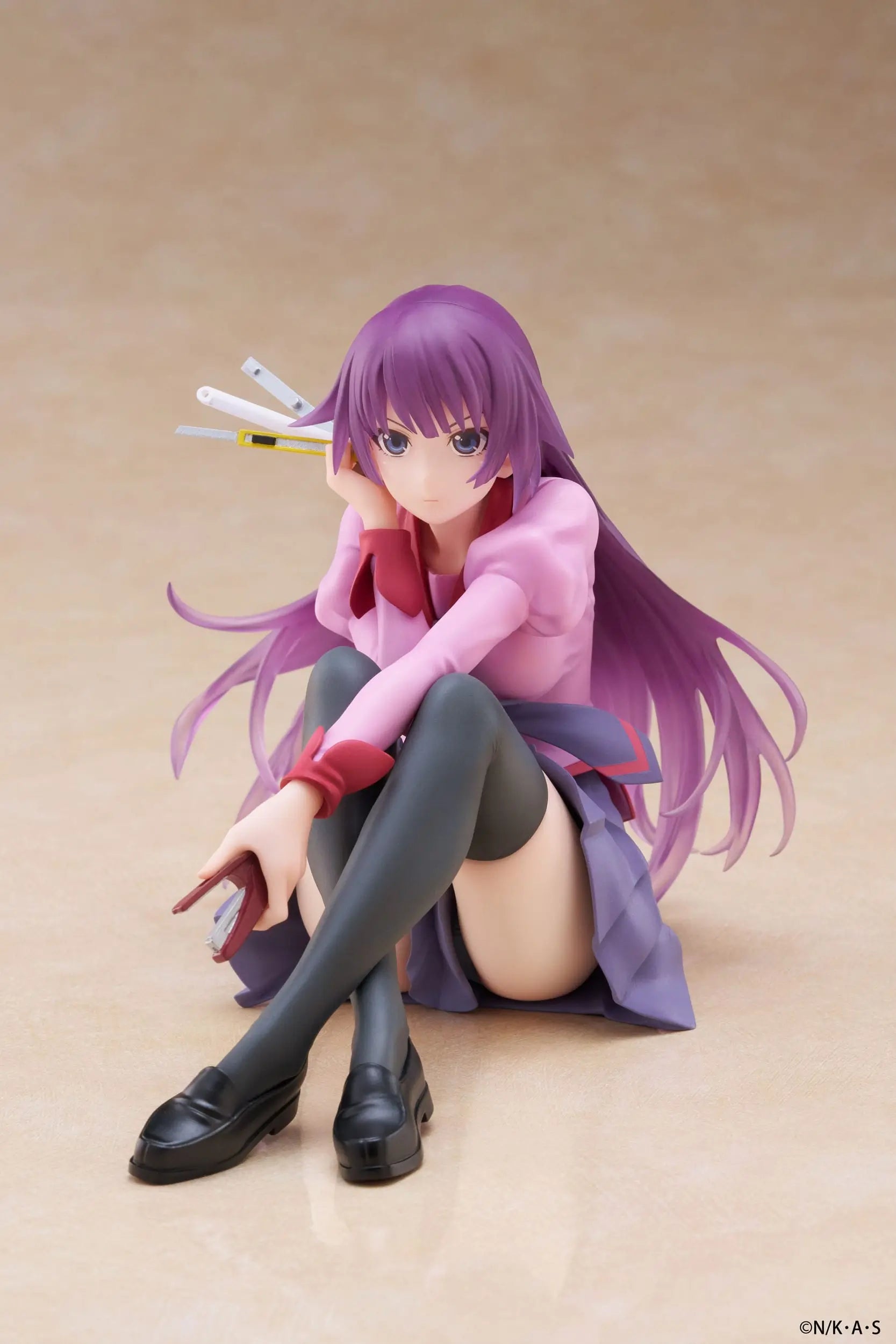 Monogatari PVC Statue Desktop Cute Figure Hitagi Senjougahara 13 cm - AniMuchuu