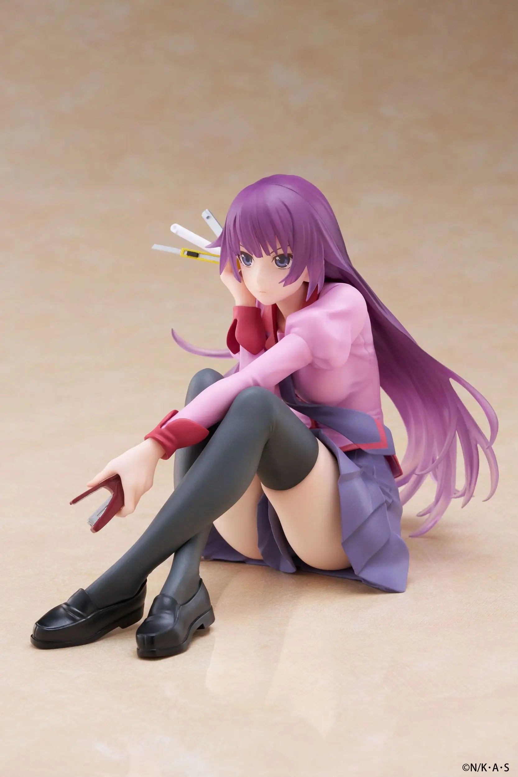 Monogatari PVC Statue Desktop Cute Figure Hitagi Senjougahara 13 cm - AniMuchuu