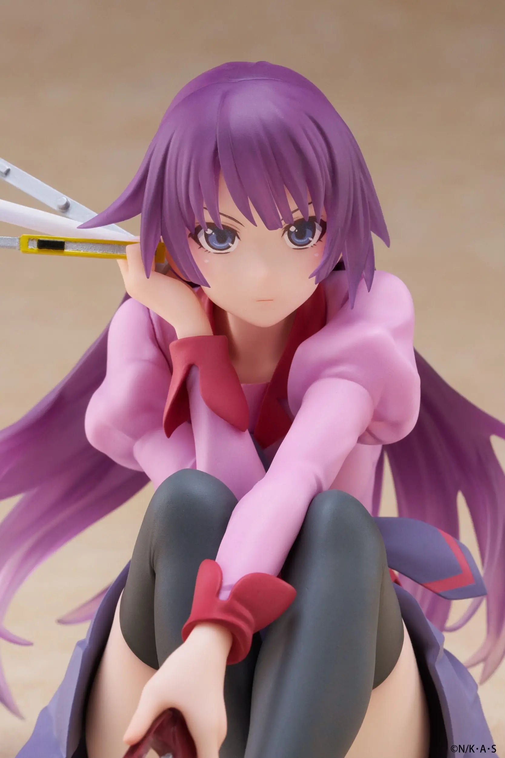Monogatari PVC Statue Desktop Cute Figure Hitagi Senjougahara 13 cm - AniMuchuu