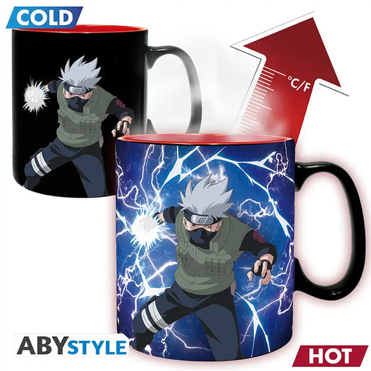 Naruto Shippuuden Heatchange Mug 460 ml - Kakashi & Itachi - AniMuchuu