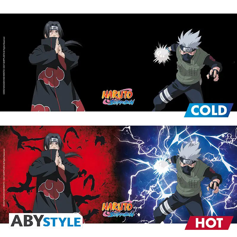 Naruto Shippuuden Heatchange Mug 460 ml - Kakashi & Itachi - AniMuchuu