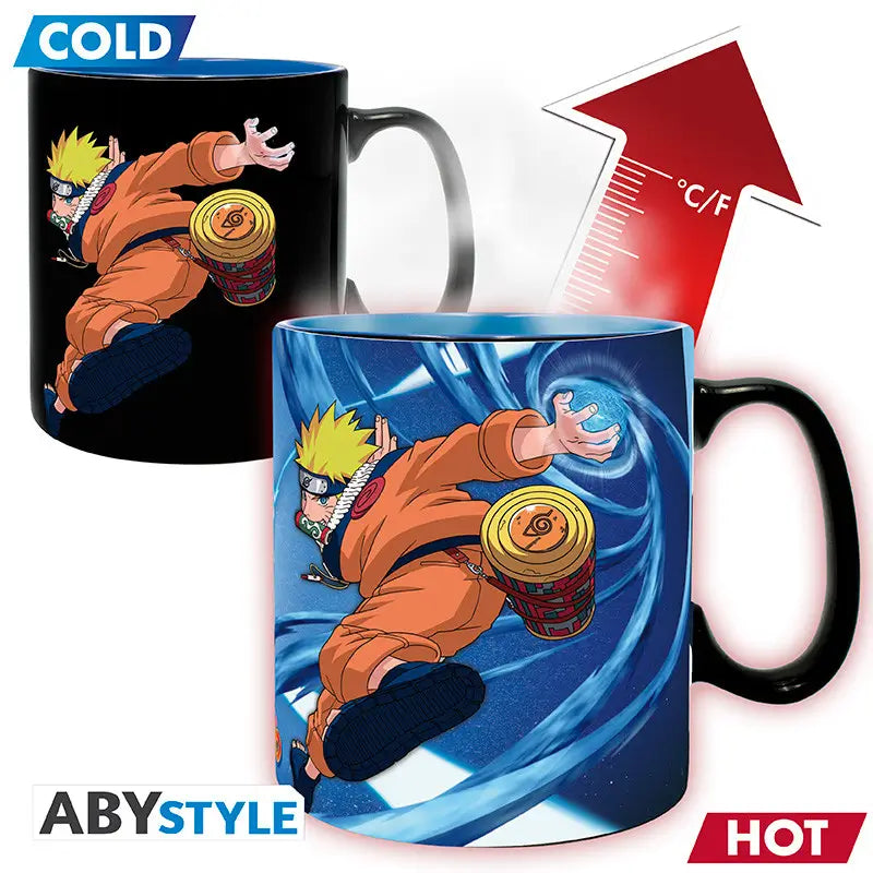 Naruto Heatchange Mug 460 ml - Naruto & Sasuke - AniMuchuu