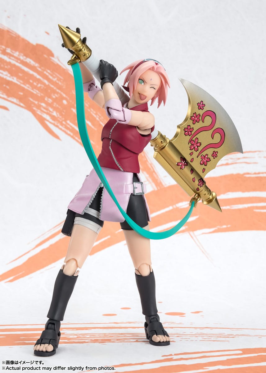 Naruto Shippuden S.H. Figuarts Figure Sakura Haruno Naruto OP99 Edition 14 cm - AniMuchuu