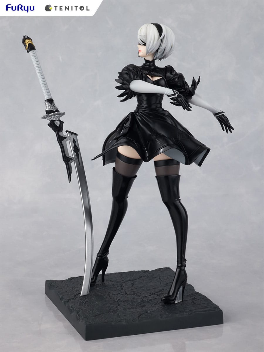 NieR:Automata Tenitol PVC Statue 2B Ver1.1a 22 cm - AniMuchuu