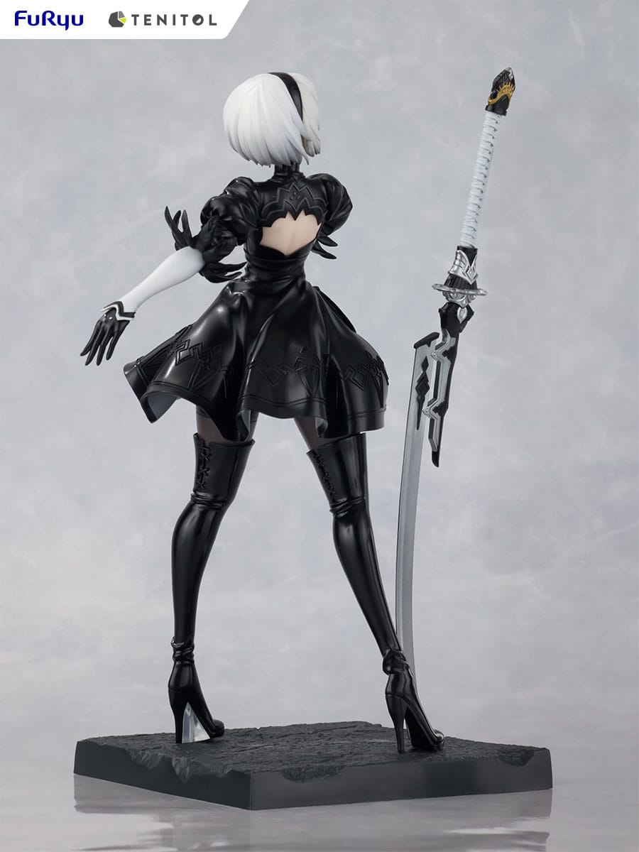 NieR:Automata Tenitol PVC Statue 2B Ver1.1a 22 cm - AniMuchuu