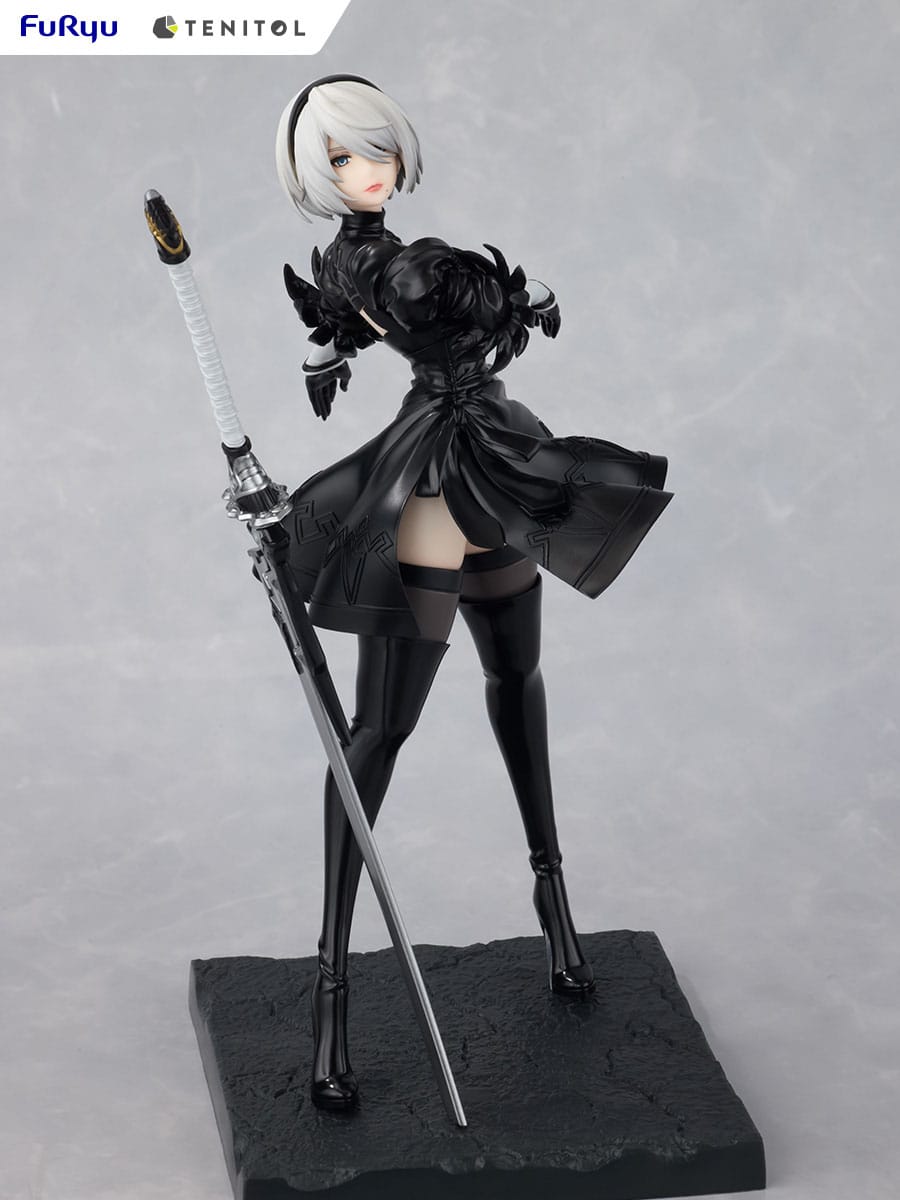 NieR:Automata Tenitol PVC Statue 2B Ver1.1a 22 cm - AniMuchuu