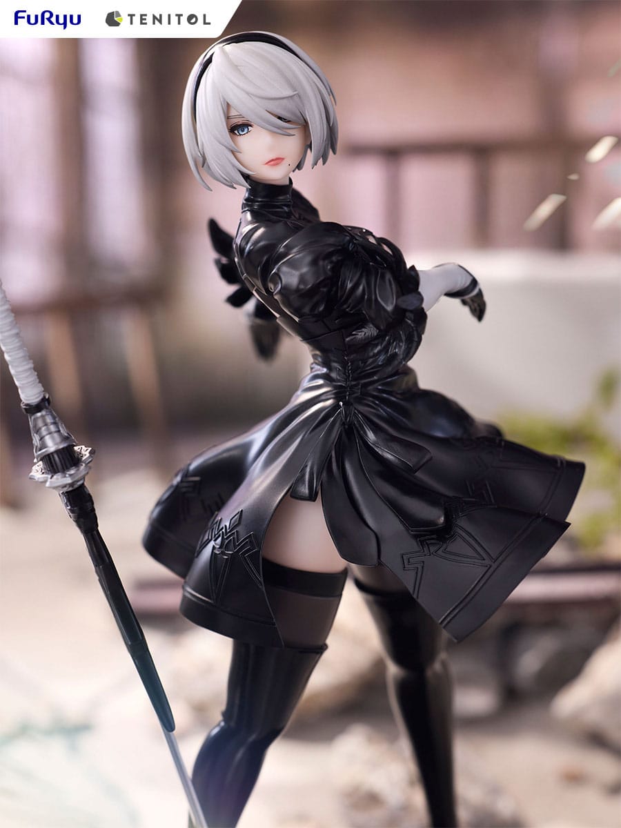 NieR:Automata Tenitol PVC Statue 2B Ver1.1a 22 cm - AniMuchuu