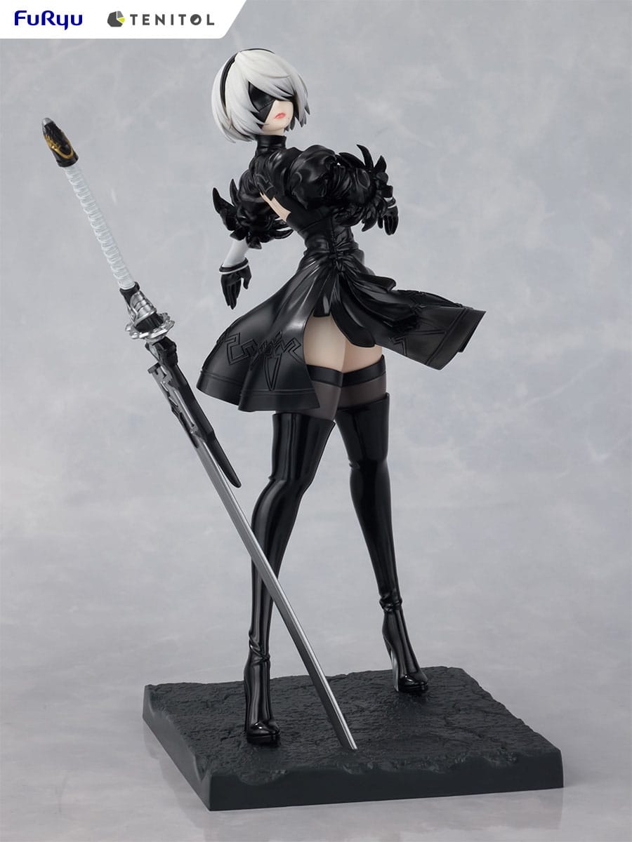 NieR:Automata Tenitol PVC Statue 2B Ver1.1a 22 cm - AniMuchuu