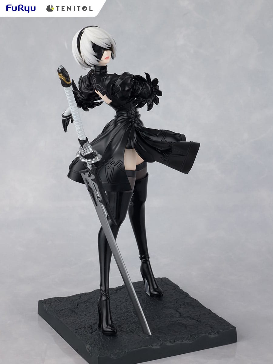 NieR:Automata Tenitol PVC Statue 2B Ver1.1a 22 cm - AniMuchuu