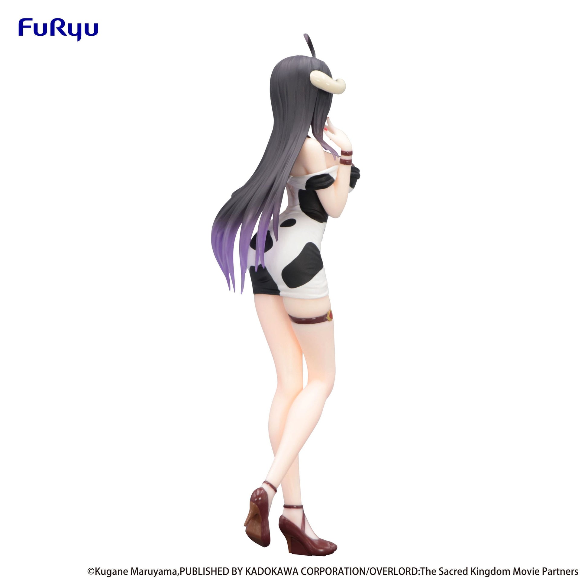 Overlord Trio-Try-iT PVC Statue Albedo Mini Dress Cow Pattern Ver. 21 cm - AniMuchuu