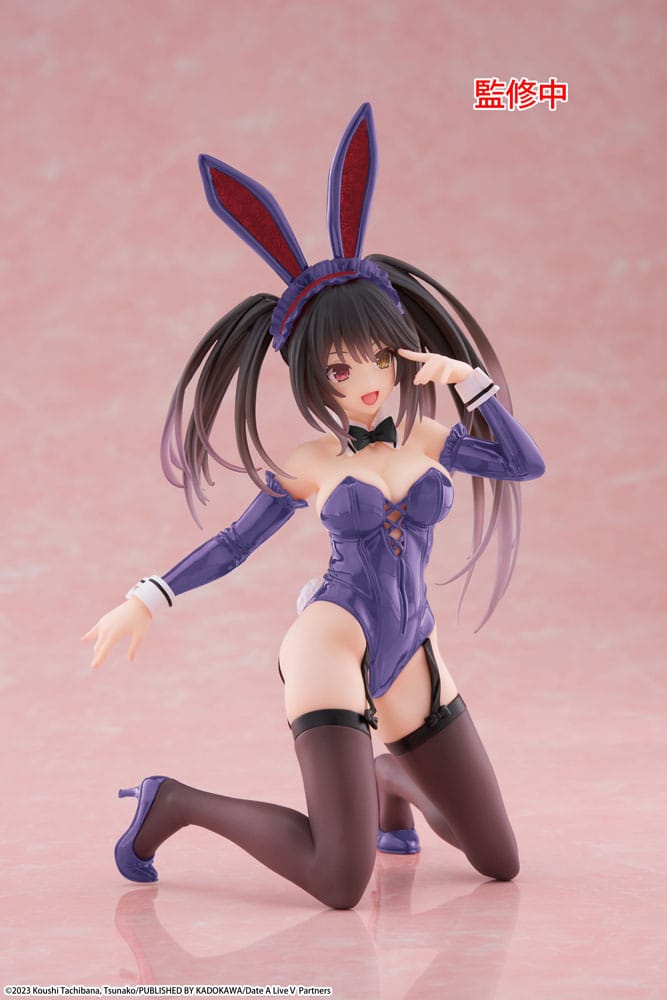 Date A Live PVC Statue Desktop Cute Figure Kurumi Tokisaki Bunny Ver. 13 cm - AniMuchuu