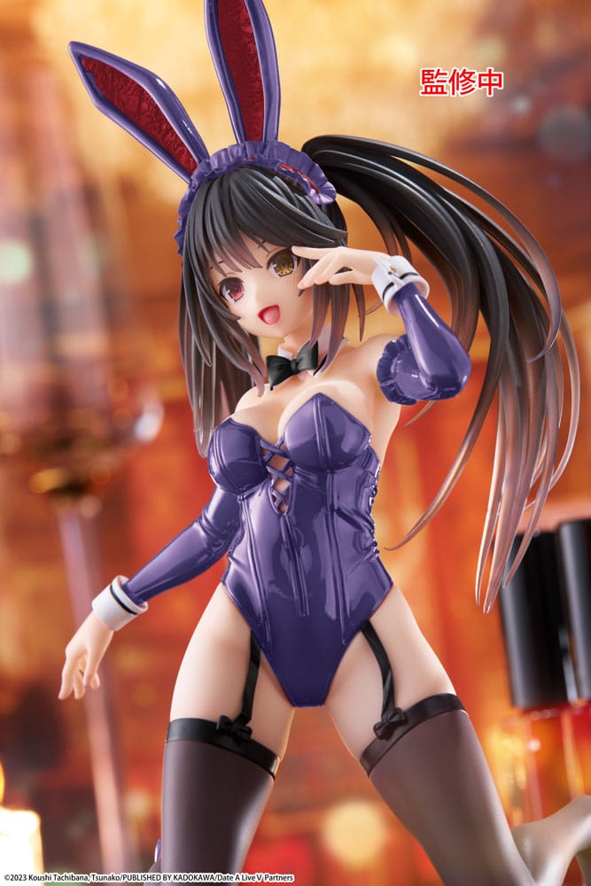 Date A Live PVC Statue Desktop Cute Figure Kurumi Tokisaki Bunny Ver. 13 cm - AniMuchuu