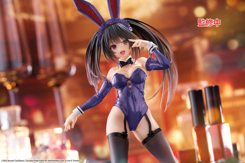 Date A Live PVC Statue Desktop Cute Figure Kurumi Tokisaki Bunny Ver. 13 cm - AniMuchuu