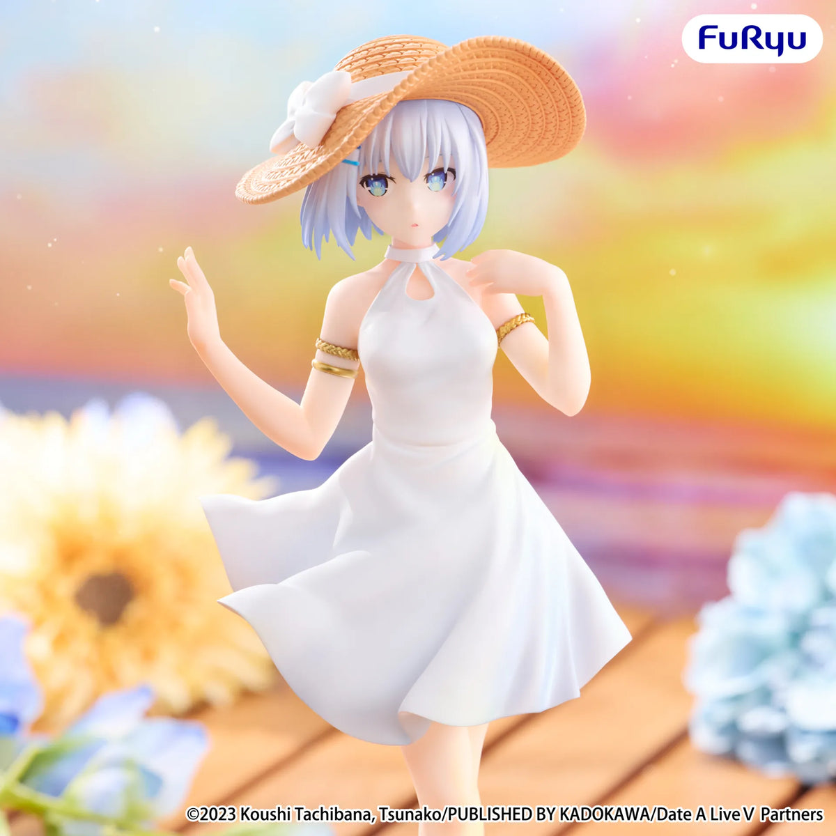 Date A Live PVC Statue Tobiichi Origami Summer Dress 20 cm - AniMuchuu