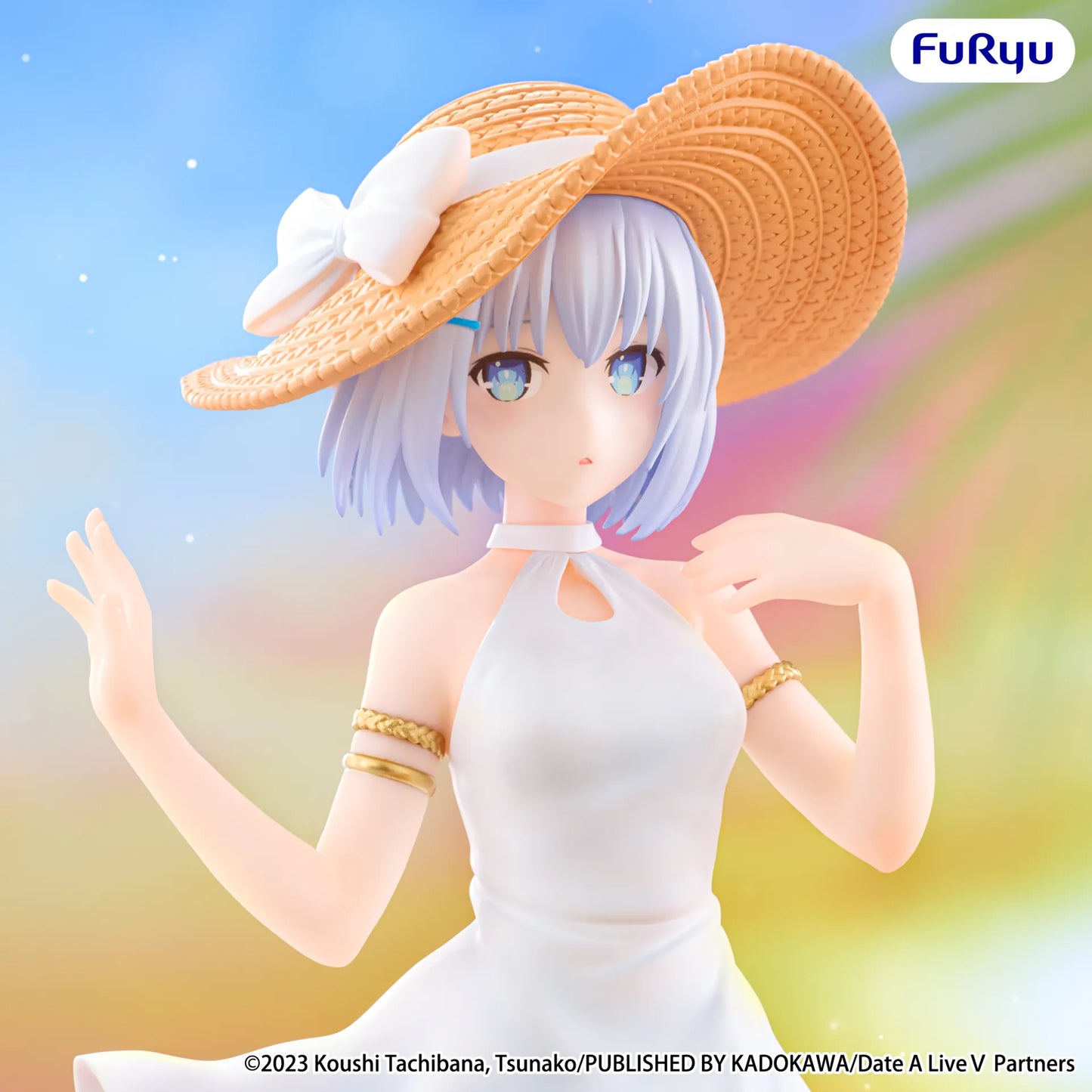 Date A Live PVC Statue Tobiichi Origami Summer Dress 20 cm - AniMuchuu