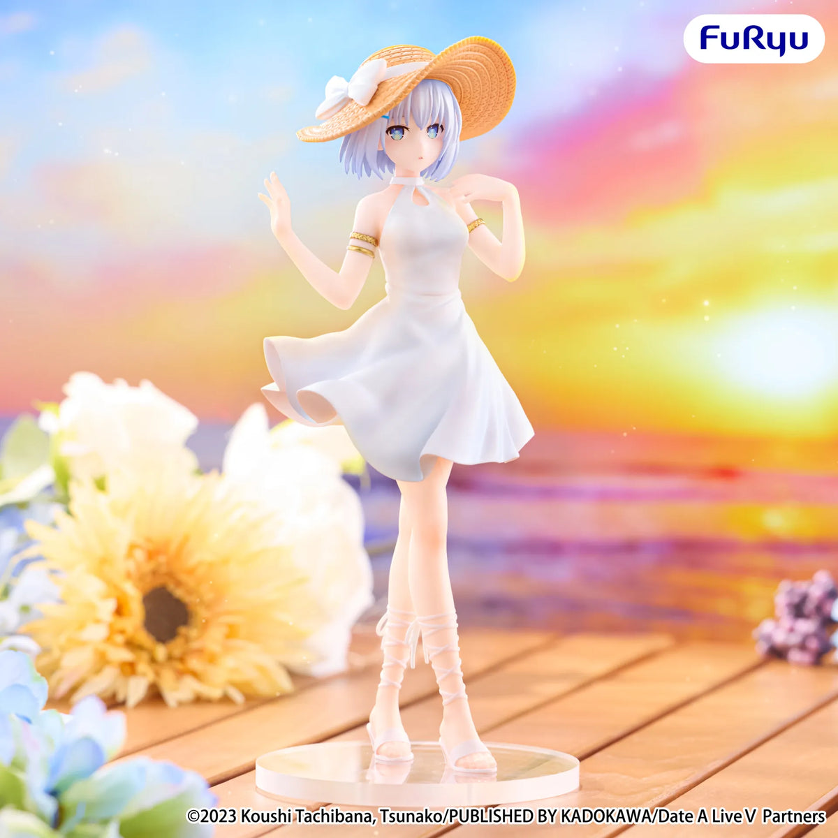 Date A Live PVC Statue Tobiichi Origami Summer Dress 20 cm - AniMuchuu