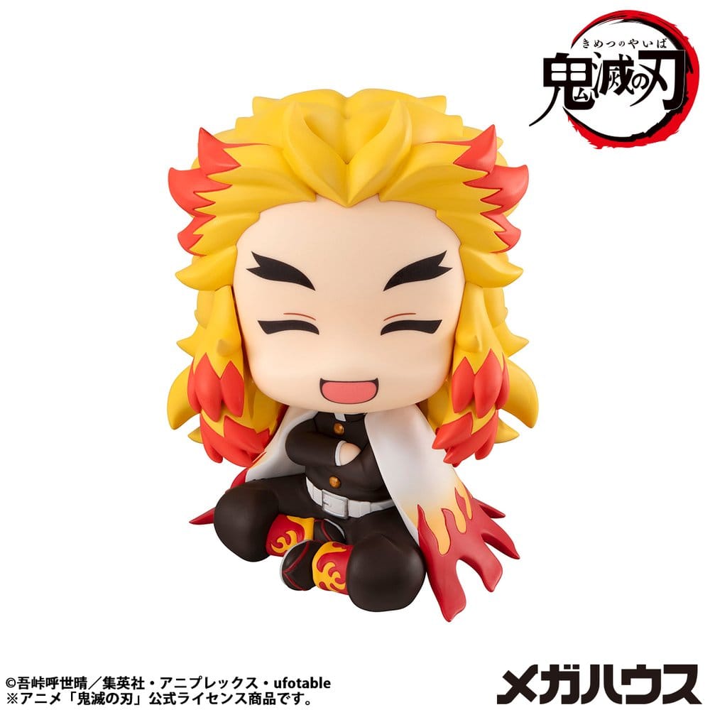 Demon Slayer Look Up PVC Statue Rengoku Kyoujurou Smile Face 11 cm - AniMuchuu