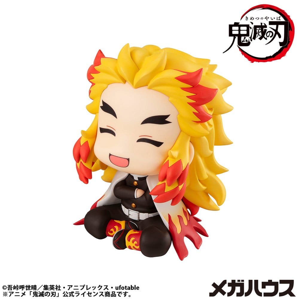 Demon Slayer Look Up PVC Statue Rengoku Kyoujurou Smile Face 11 cm - AniMuchuu