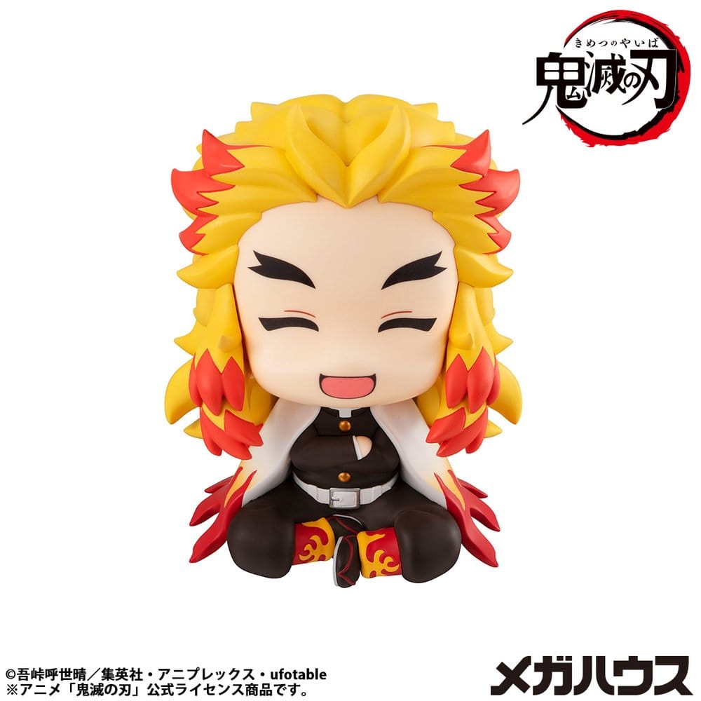 Demon Slayer Look Up PVC Statue Rengoku Kyoujurou Smile Face 11 cm - AniMuchuu