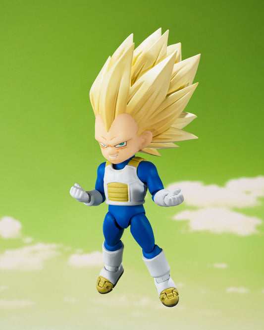 Dragon Ball S.H.Figuarts Action Figure Super Saiyan 3 Vegeta (mini) Daima 8 cm - AniMuchuu
