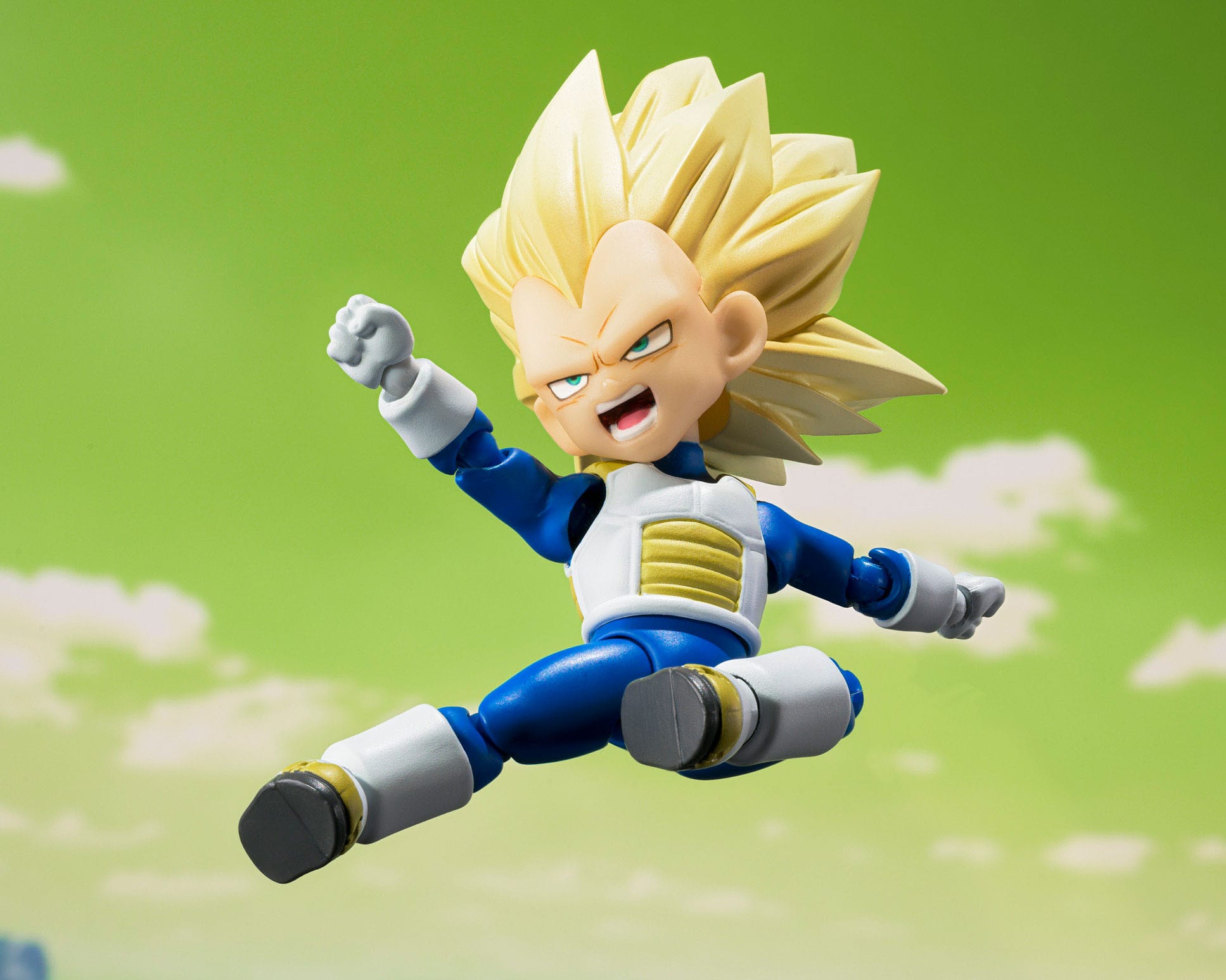 Dragon Ball S.H.Figuarts Action Figure Super Saiyan 3 Vegeta (mini) Daima 8 cm - AniMuchuu