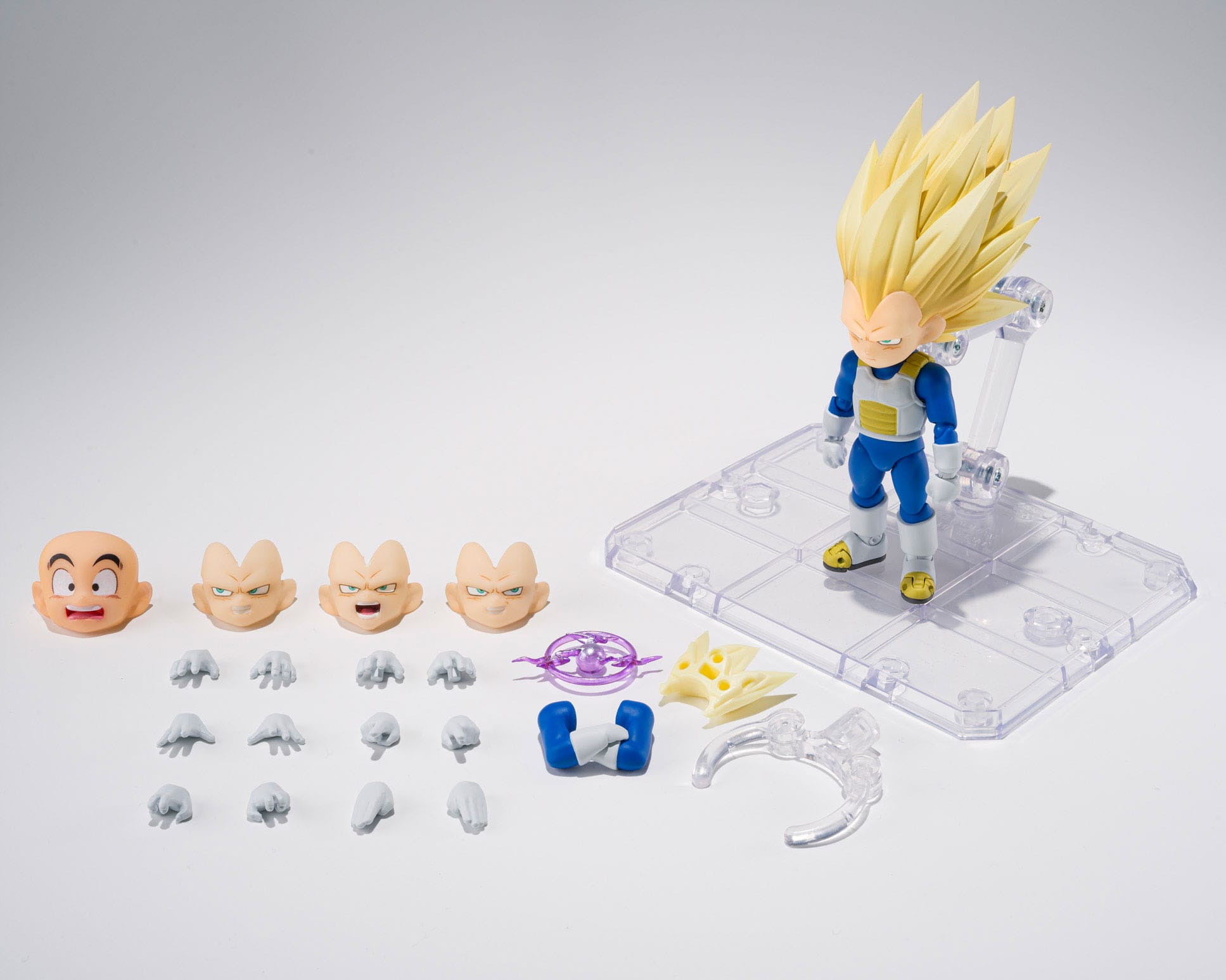 Dragon Ball S.H.Figuarts Action Figure Super Saiyan 3 Vegeta (mini) Daima 8 cm - AniMuchuu