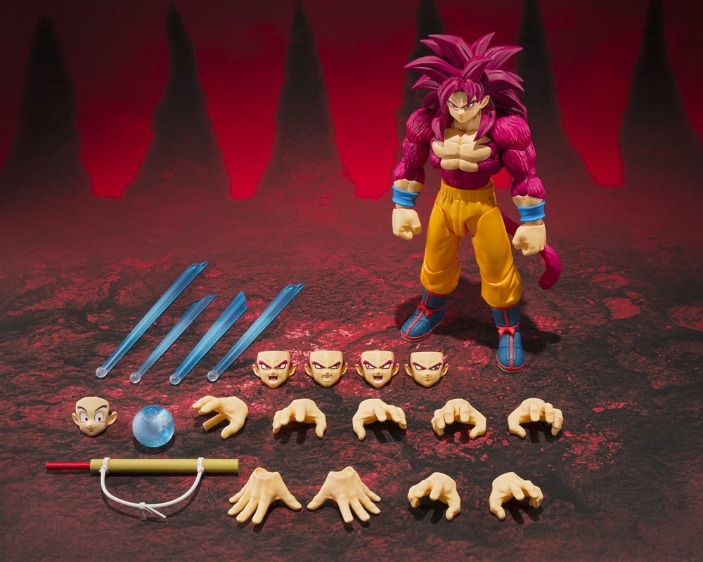 Dragon Ball S.H. Figuarts Action Figure Super Saiyan 4 Son Goku 15 cm - AniMuchuu