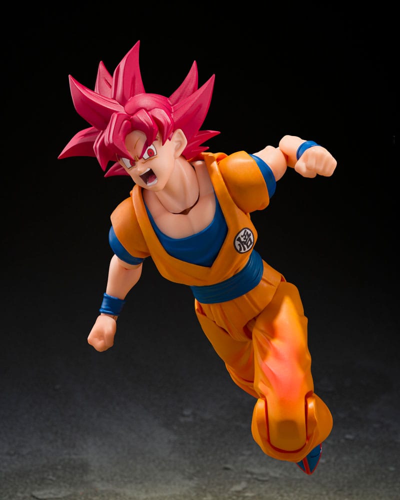 Dragon Ball Super S.H.Figuarts Action Figure SSG Son Goku: God Aura 15 cm - AniMuchuu