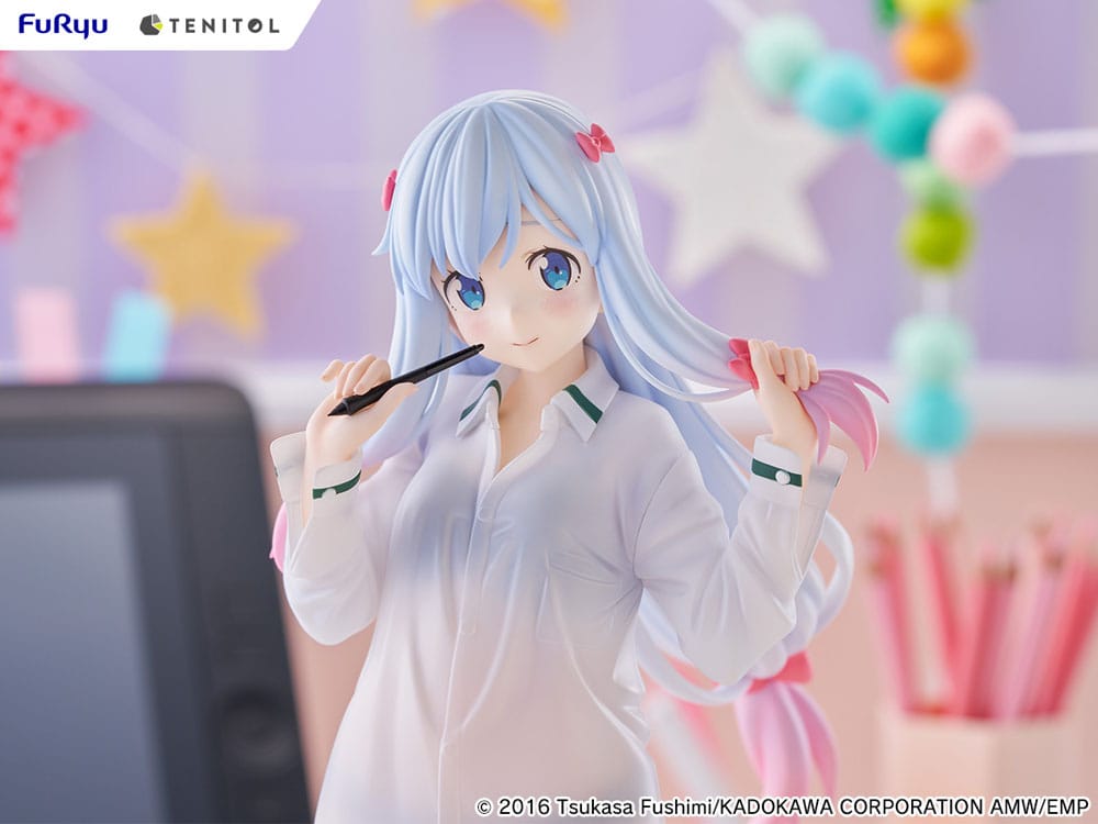 Eromanga Sensei Tenitol Tall PVC Statue Sagiri Izumi Shirts Ver. 30 cm - AniMuchuu