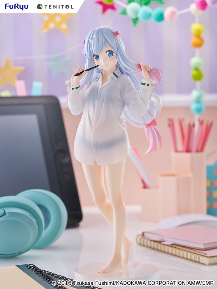 Eromanga Sensei Tenitol Tall PVC Statue Sagiri Izumi Shirts Ver. 30 cm - AniMuchuu