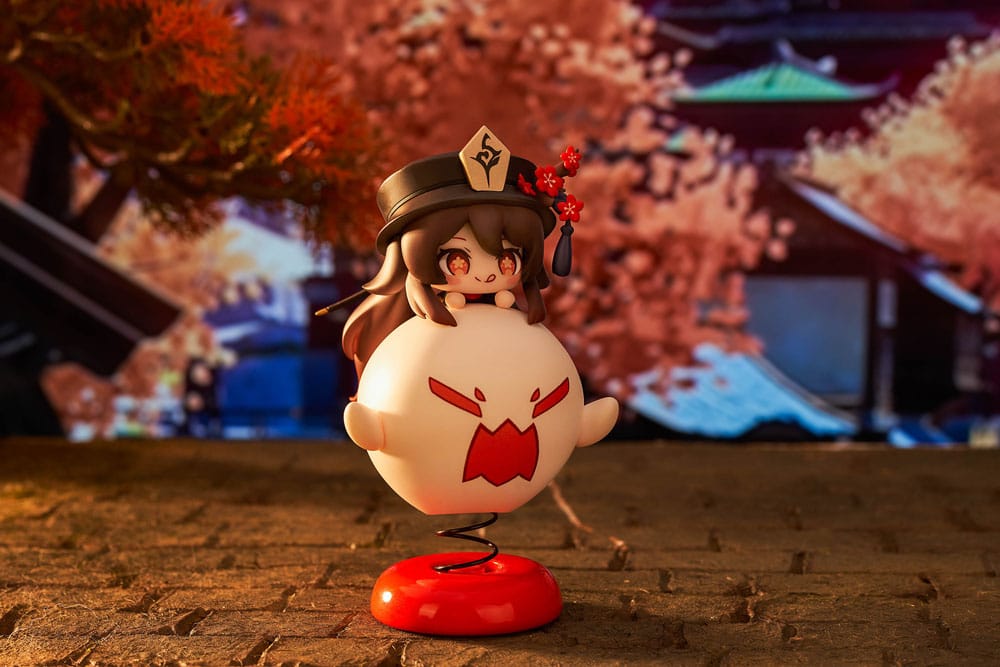 Genshin Impact PVC Statue Hu Tao Chibi Chara Yurayura Stand Ver. 10 cm - AniMuchuu