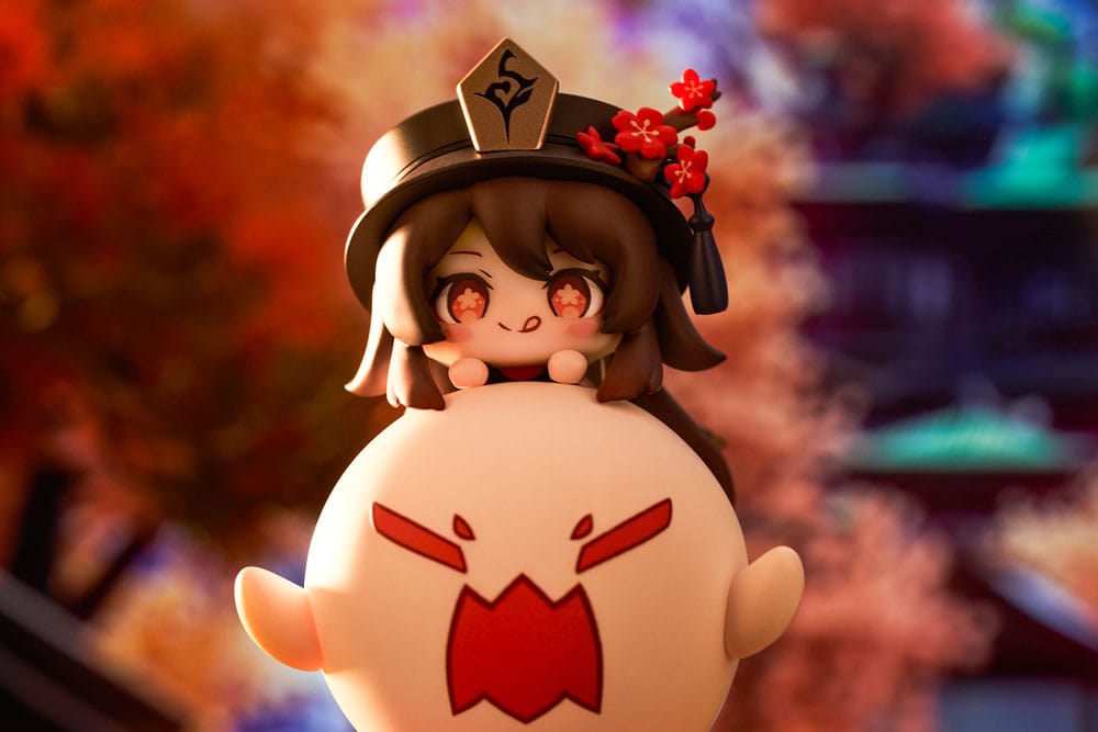 Genshin Impact PVC Statue Hu Tao Chibi Chara Yurayura Stand Ver. 10 cm - AniMuchuu