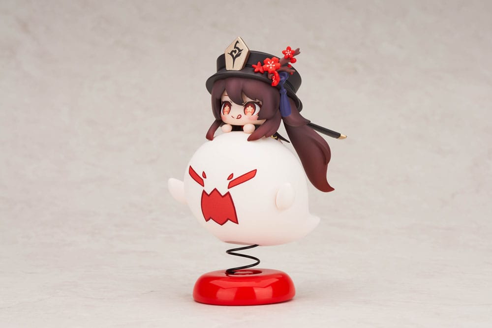 Genshin Impact PVC Statue Hu Tao Chibi Chara Yurayura Stand Ver. 10 cm - AniMuchuu